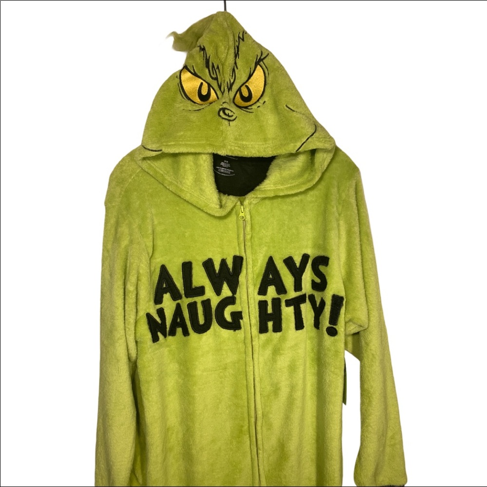Dr Seuss Men's Grinch Always Naughty One Piece - Picture 5 of 9